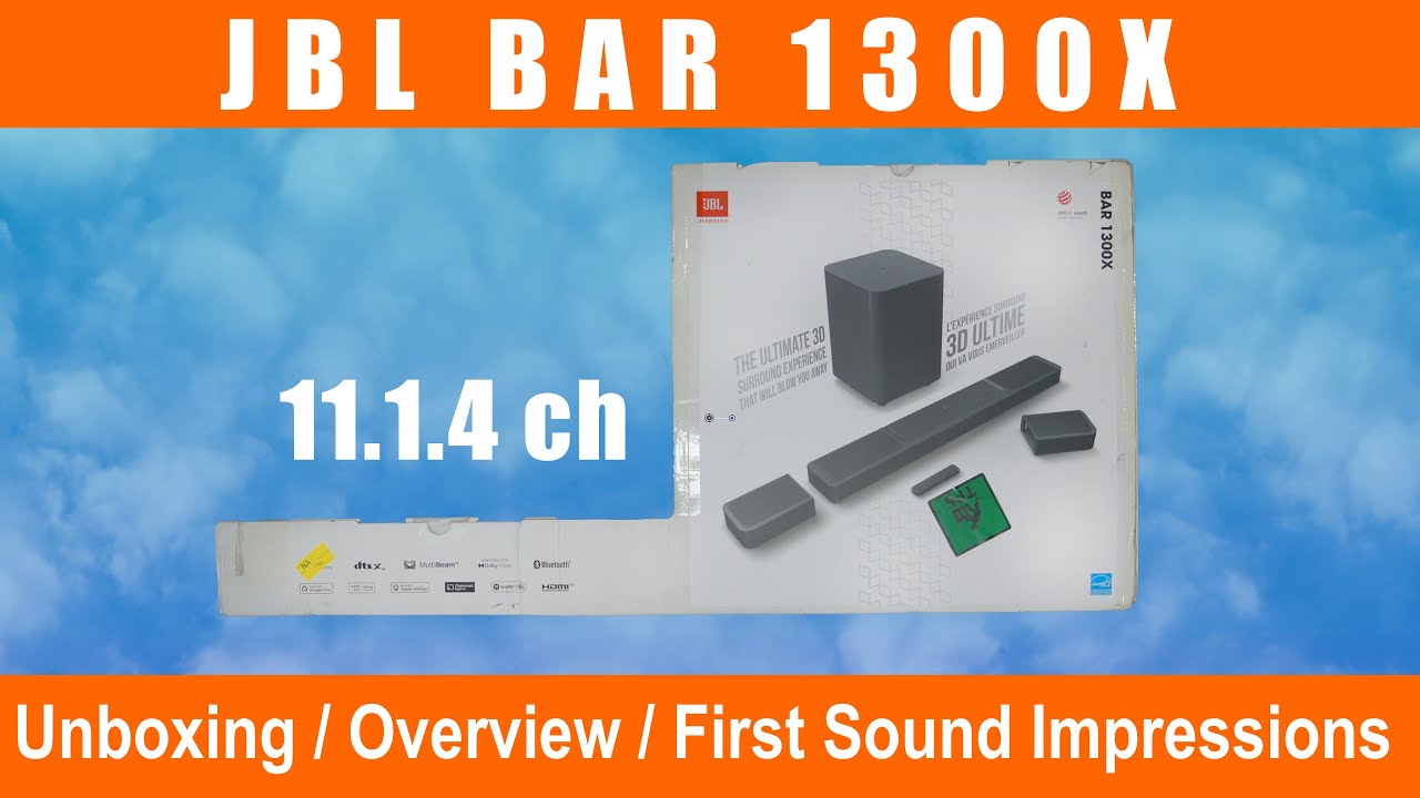 JBL Bar 1300X Unboxing / Overview / First Sound Impressions