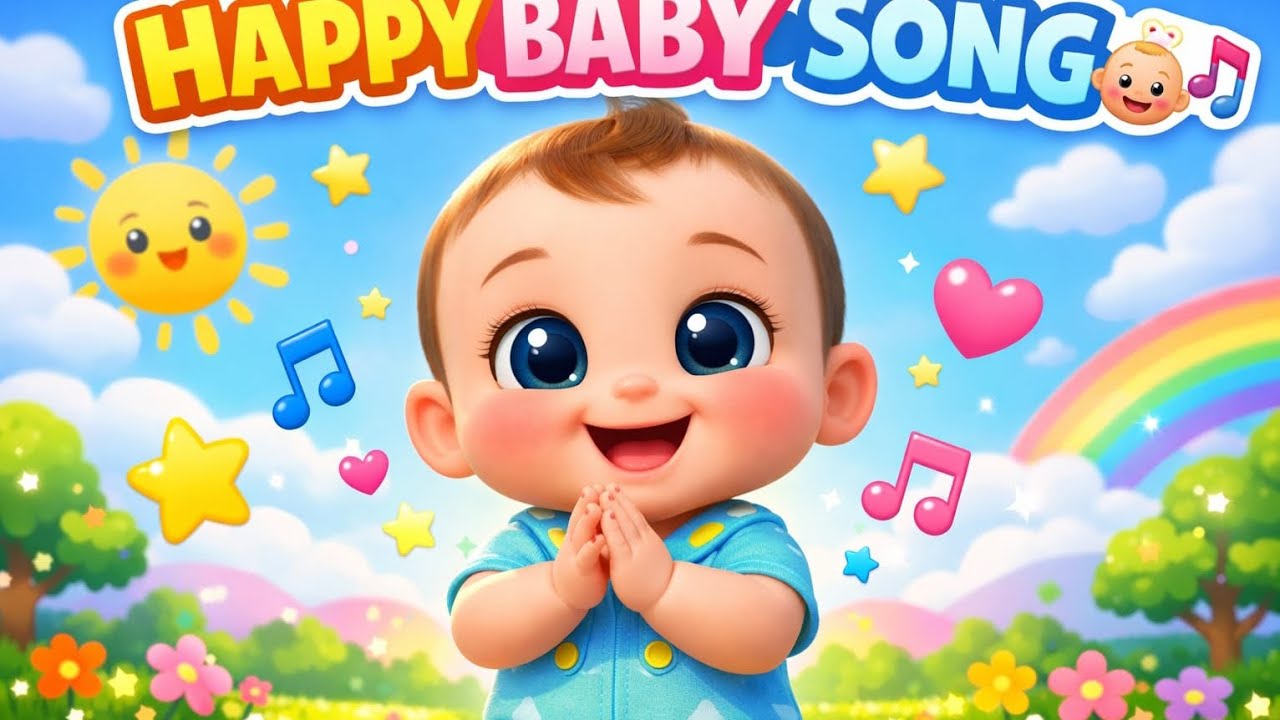 Happy Baby Song 👶🎵 | Clap Clap Nursery Rhyme | Kids Songs#BabySong#KidsSong