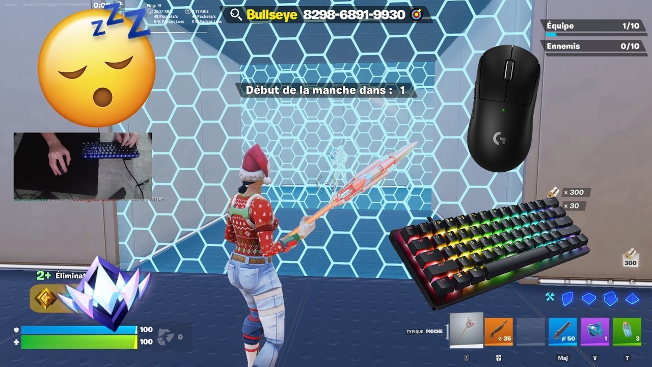 ASMR 🤩 Piece Control 1v1 🏆Satisfying Keyboard Fortnite 240FPS 4k