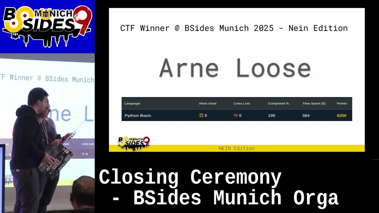 Closing Ceremony - BSides Munich Orga