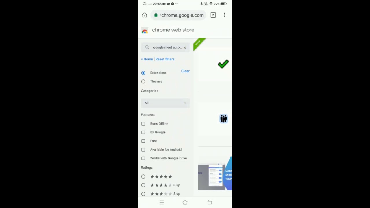 Automatic attendance on Android Phone Using Meet attendance extension