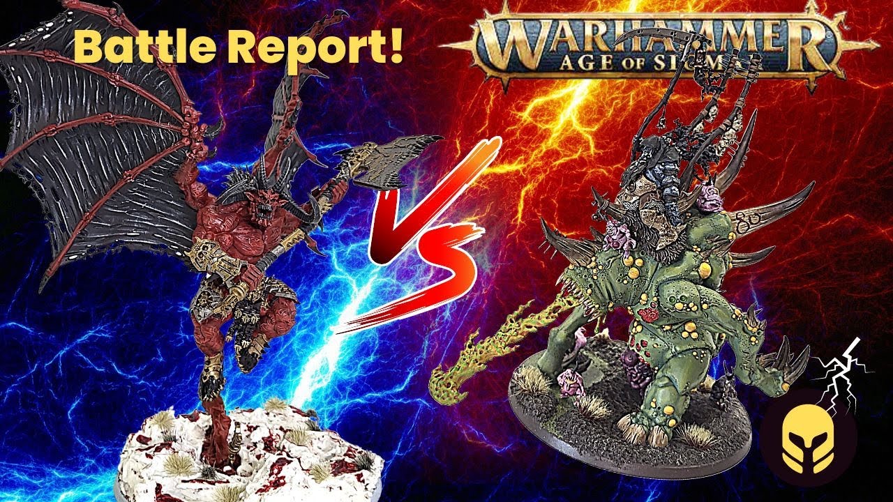 Age of Sigmar Battle Report! GHB 2022-23: Blades of Khorne vs Maggotkin of Nurgle!