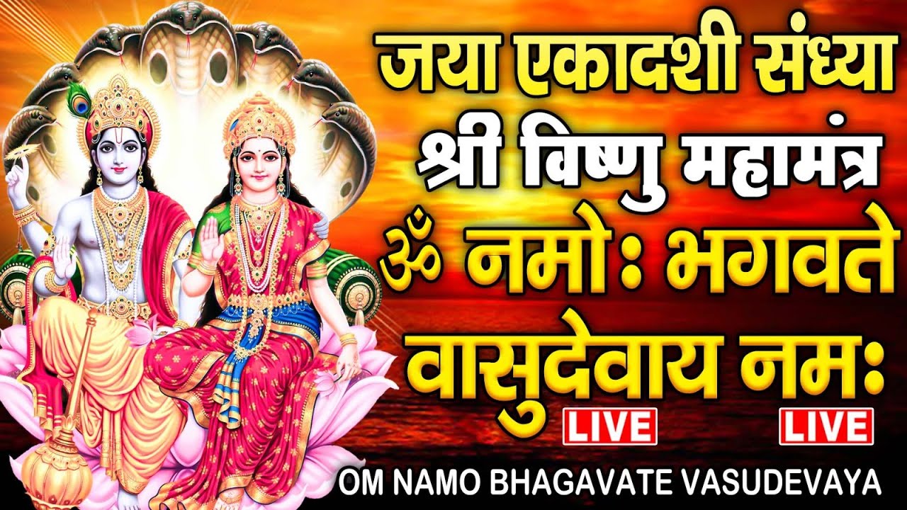 LIVE : जय एकादशी व्रत स्पेशल - ॐ नमो भगवते वासुदेवाय - Om Namo Bhagavate Vasudevaya