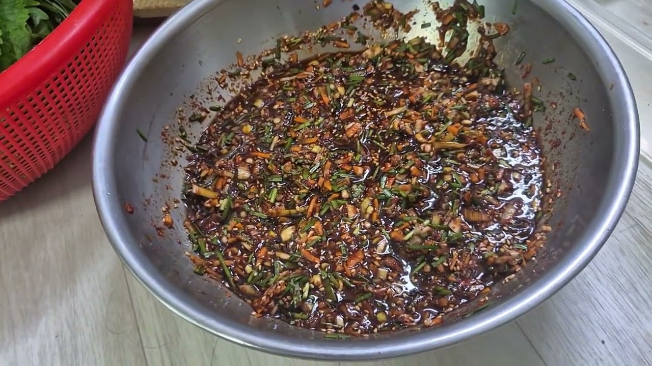 80살엄마 깻잎김치~밥한숟가락 먹고 해야징~