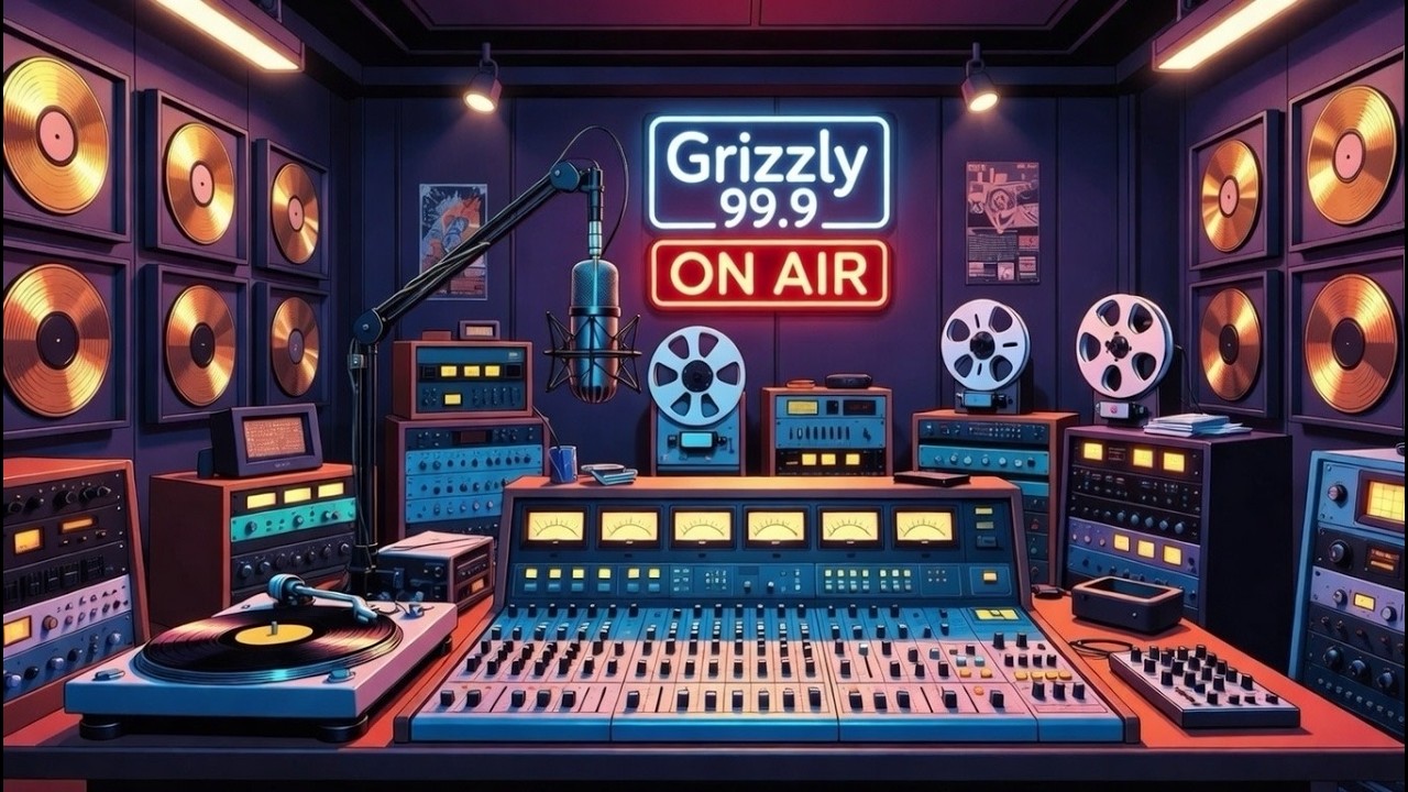 Radio Station Toonz - You're the late night DJ at Grizzly 99.9 - Psychadelic Rock LoFi Toonz
