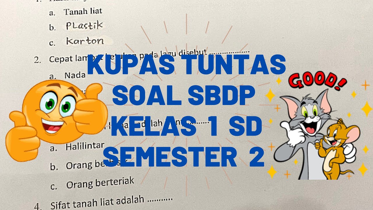 Kupas Tuntas soal SBDP kelas 1 SD semester 2