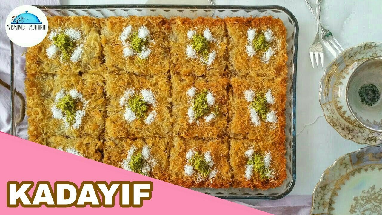 SÜTLÜ CEVİZLİ BASMA KADAYIF Tatlısı|Tatlı Tarifleri #Masmavi3Mutfakta