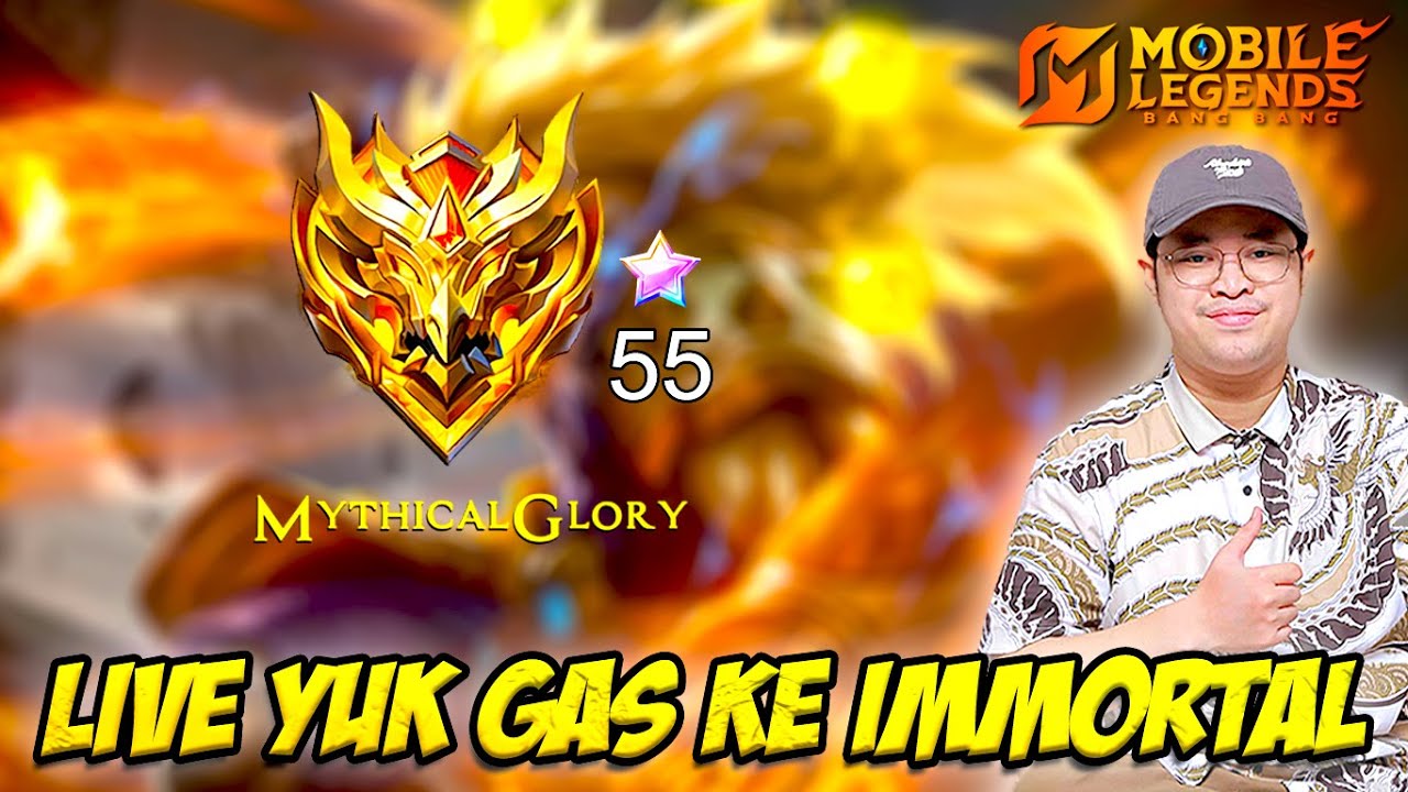 🔴 NT ONIC❗LIVE YUK PUSH RANK GLORY KE IMMORTAL ❗MABAR VIP + USER ALL ROLE❗LIVE STREAM MOBILE LEGEND
