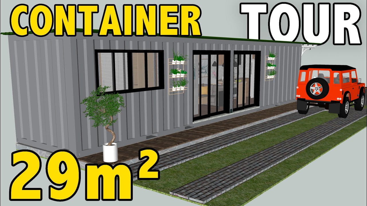 CASA CONTAINER DE BAIXO CUSTO - VIDA SIMPLES EM 29 METROS² EM 2023