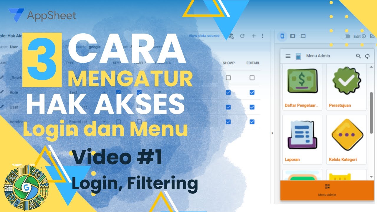 Video #1. Creating a Multi-User Login and Setting Data Filtering Access Rights.
