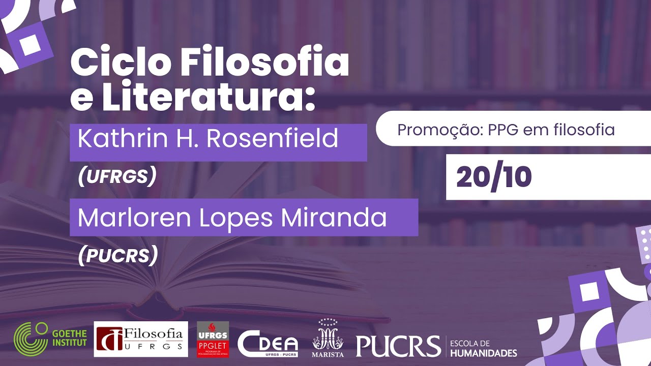 Ciclo Filosofia e Literatura 20/10/2025