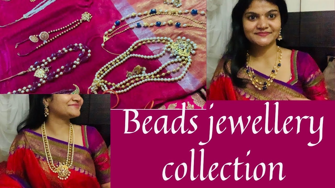 Beads jewellery || jewellery collection || gold beads jewellery || bridal collection