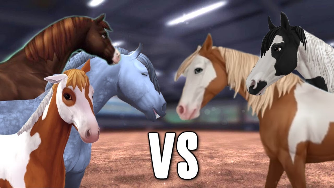 American Paint Horse VS Finnhorse, Chincoteague, Jorvik Warmblood  [gaits & animations] Star Stable