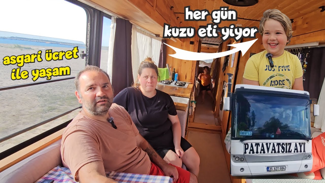 Tekerlekli evde yaşayan İLGİNÇ AİLE ! 