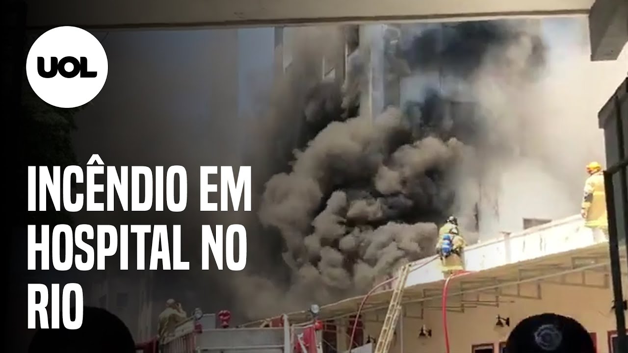 Incêndio atinge hospital na zona norte do Rio de Janeiro