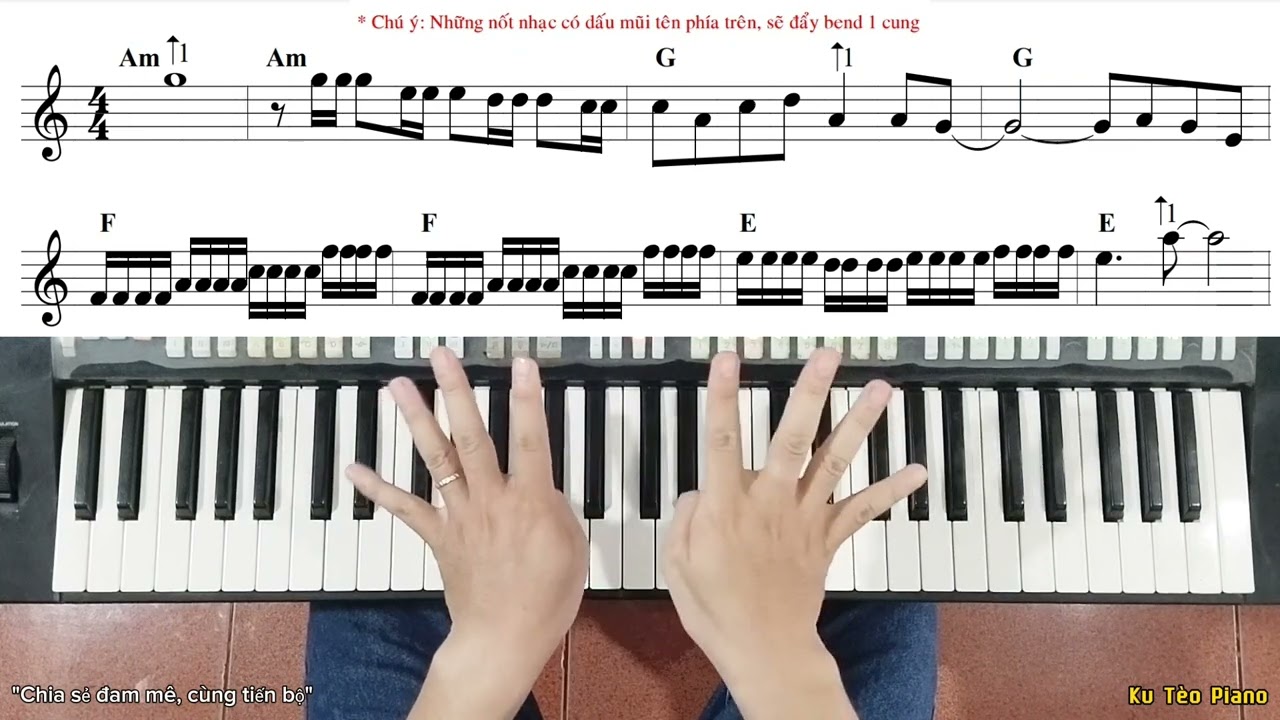 Hướng dẫn câu GUITAR LEAD ROCK trên đàn Organ | Ku Tèo Piano.