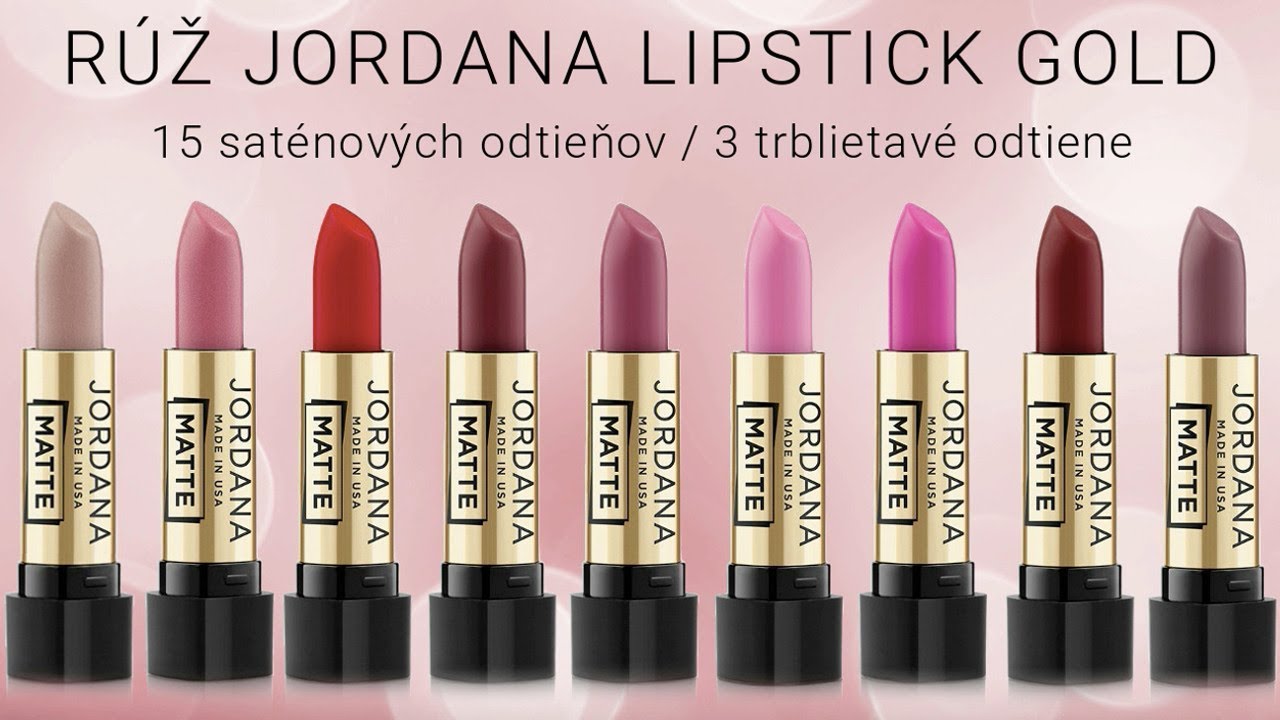 Rúž Jordana Lipstick Gold