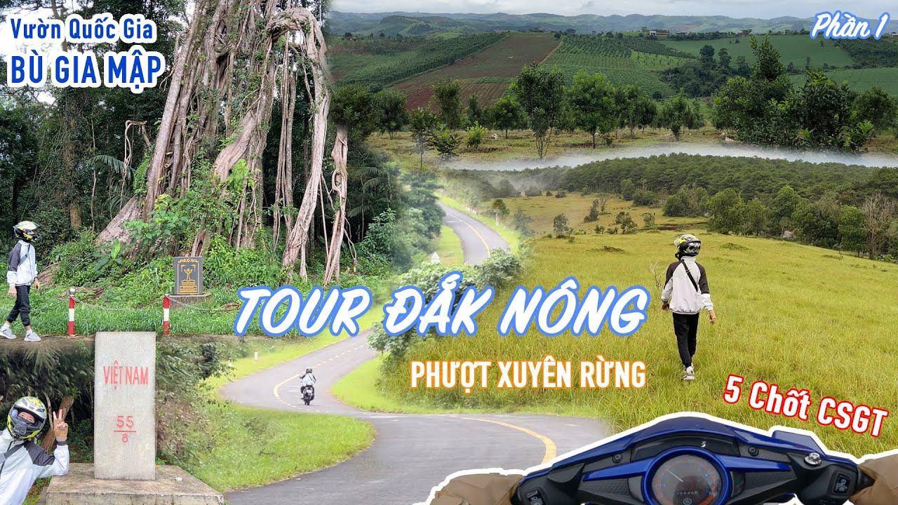 Phượt Củ Chi - Đắk Nông | Đường xuyên rừng Bù Gia Mập Bình Phước | PHẦN 1