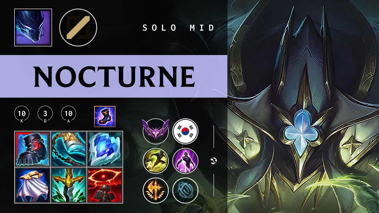 Nocturne Mid vs Orianna - KR Master Patch 26.01