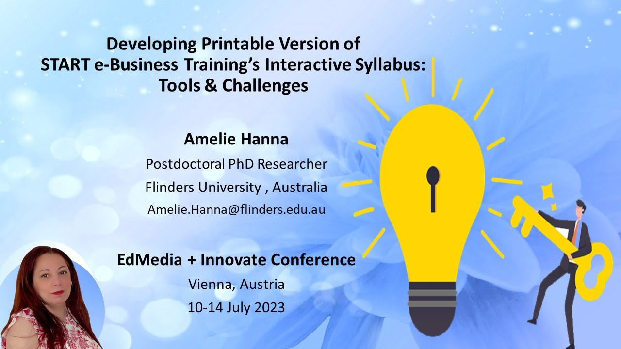 Developing printable version of START training&rsquo;s interactive syllabus: Tools and challenges