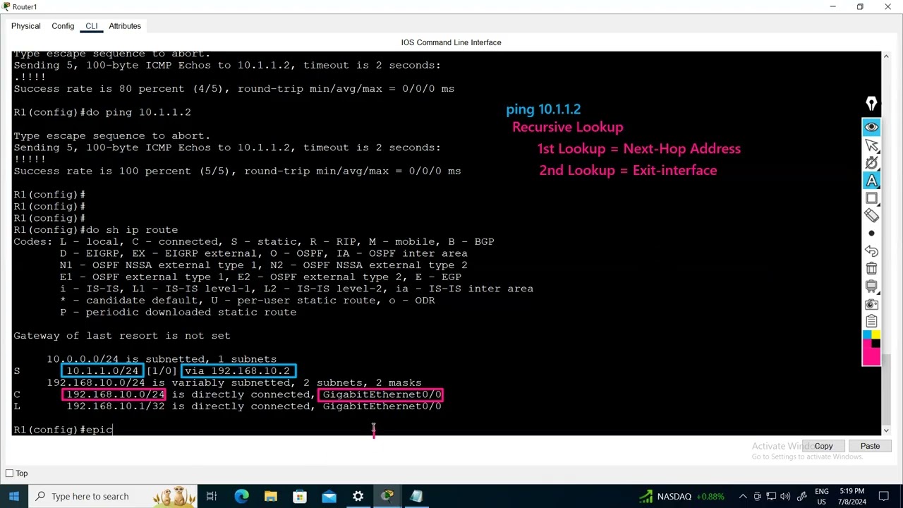 Day 11   Ways to Configure Static Route, RIP and EIGRPP