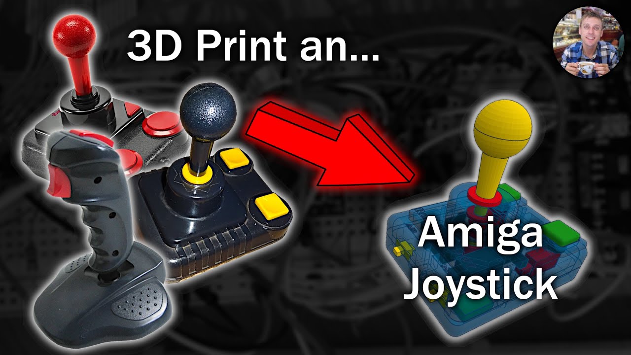 Make A 3D Printed - Retro Style Joystick for my Amiga