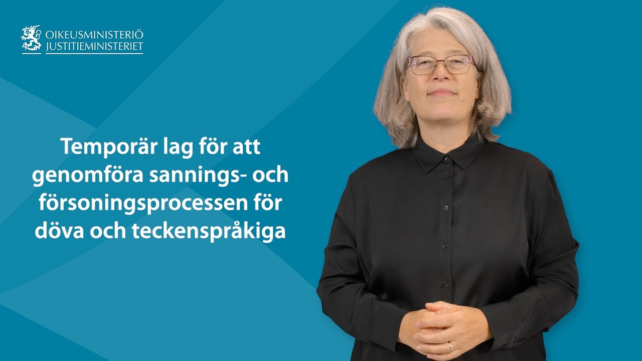 Temporär lag för att genomföra sannings- och försoningsprocessen för döva och teckenspråkiga