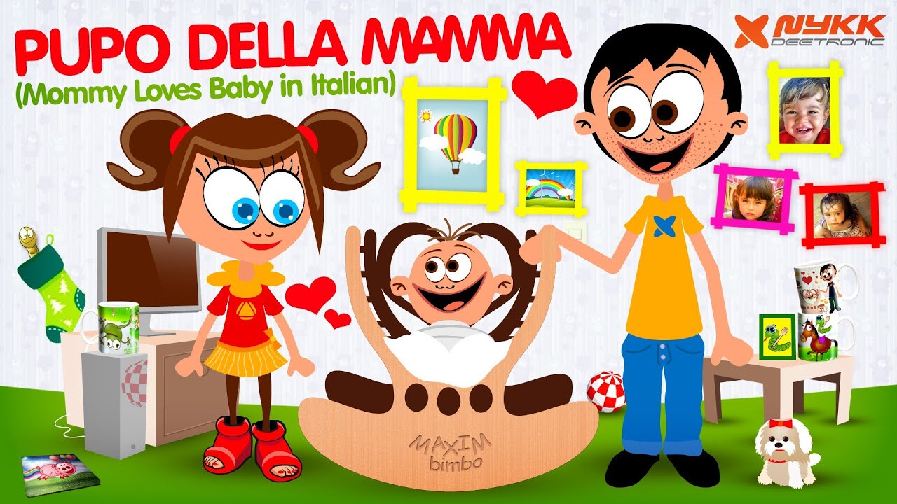 Pupo della mamma | Mommy Loves Baby in Italian | Mama Voli Bebu Italijanski | Hit Music Video