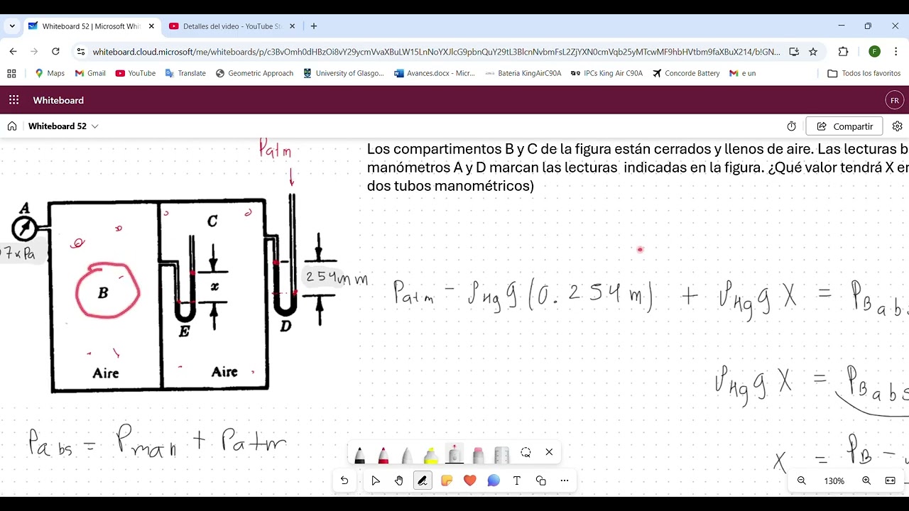 Ejercicio 8 Presión en manómetros