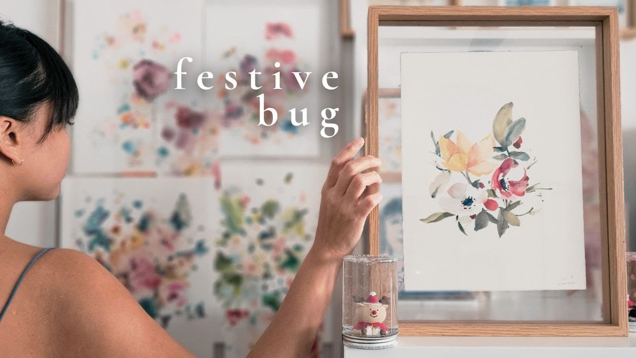 I have cancelled Christmas and decided... | Easy Christmas crafts and paint an Xmas bouquet with me