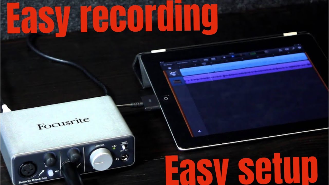 Как подключить Focusrite Scarlett Solo (3-го поколения) к GarageBand на iPad — пошаговое руководство
