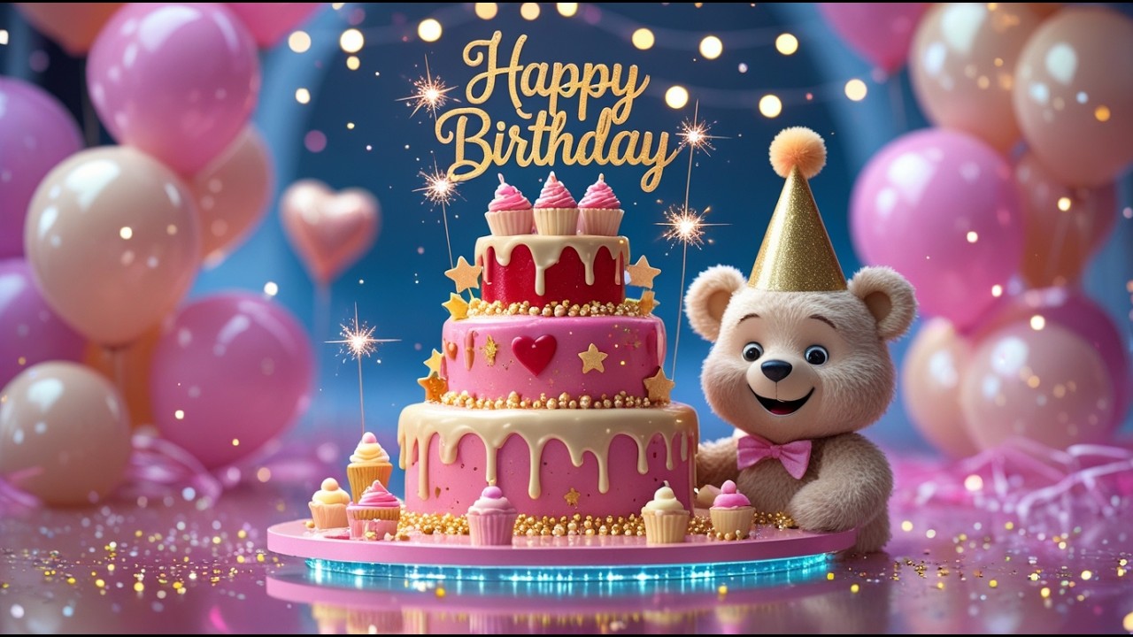 🎉 Birthday Party Song for Kids 🎂 | Happy Birthday Music & Cake Fun 🎶