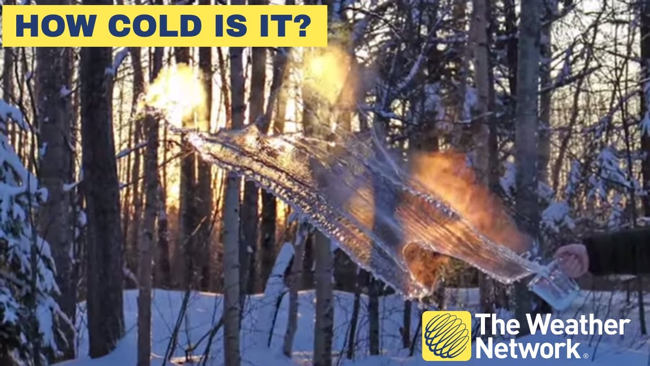 Throwing boiling water into freezing air to show how cold it is