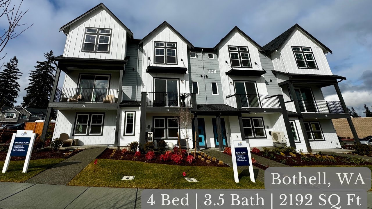 New 4-Bedroom Townhome in Bothell, WA | Built by Pulte Homes &ndash; Walk-In Pantry, Loft, and more!