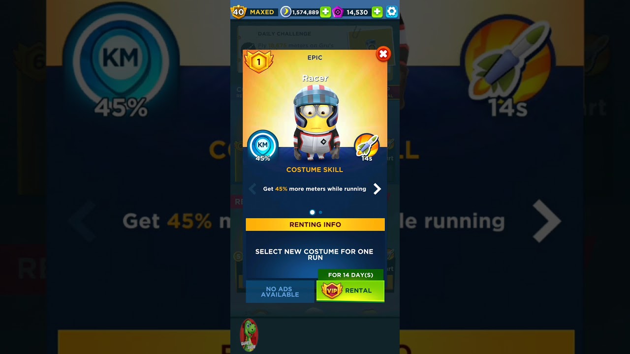 Minion Rush Racer Funny New Costume animation review in minions game