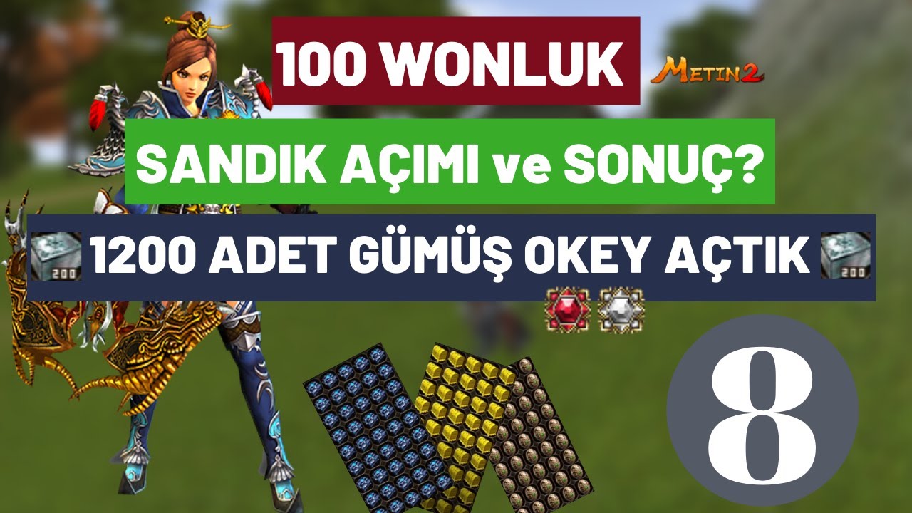 100 WONLUK SANDIK AÇIMI l SONUÇ? l Metin2 TR l Marmara #8