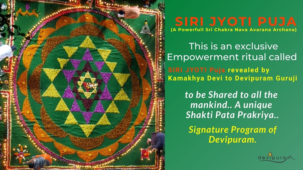 SIRI JYOTI PUJA I JOURNEY FROM AHAM TO MAHAT II POWERFUL SRI CHAKRA PUJA