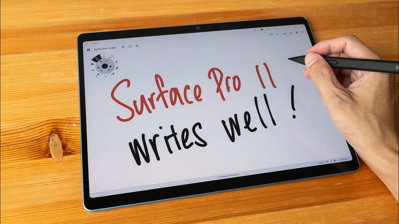 Surface Pro 11 &mdash; тест по ведению рукописных заметок