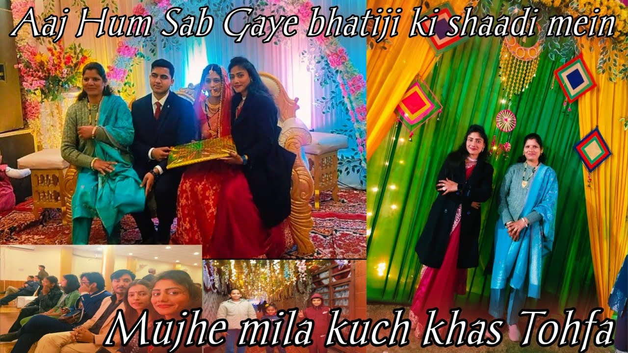 Aaj hum sab gaye bhatiji ki saadi main #pinkudimrivlogs1025 #saadivlog #saadispecial #viralvideos 