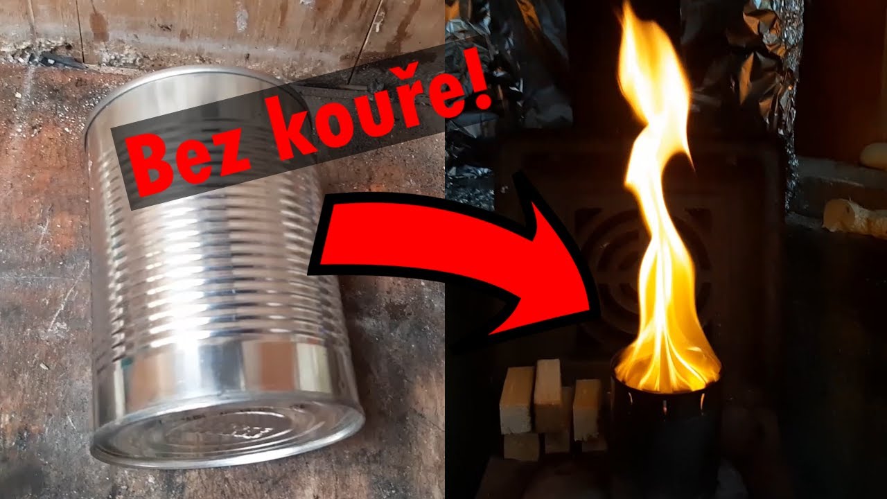 Jak vyrobit levný vařič na dřevo z konzervy (dřívkáč)? |🔥🔥🔥
