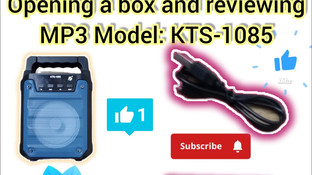 Opening a box and reviewing MP3, Model: KTS-1085