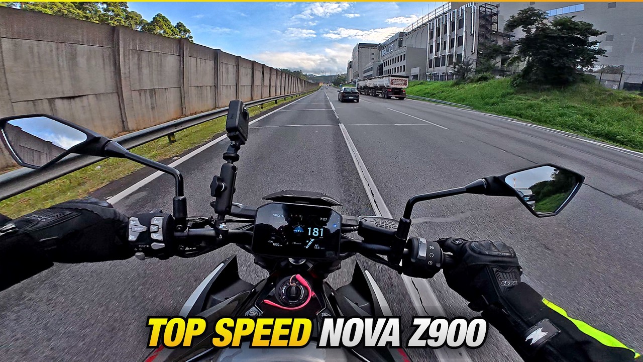 TOP SPEED NOVA Z900 2026 NO MODO SPORT