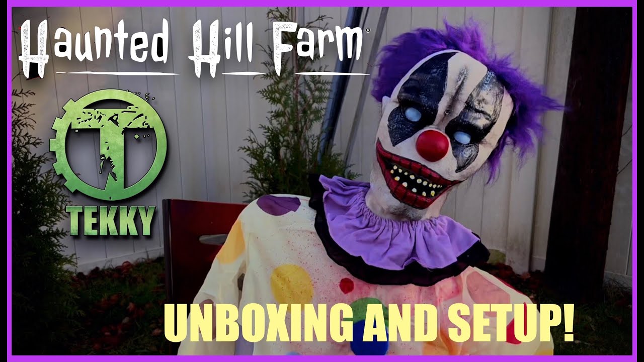 Haunted Hill Farm- Thrashing Clown Unboxing & Setup!