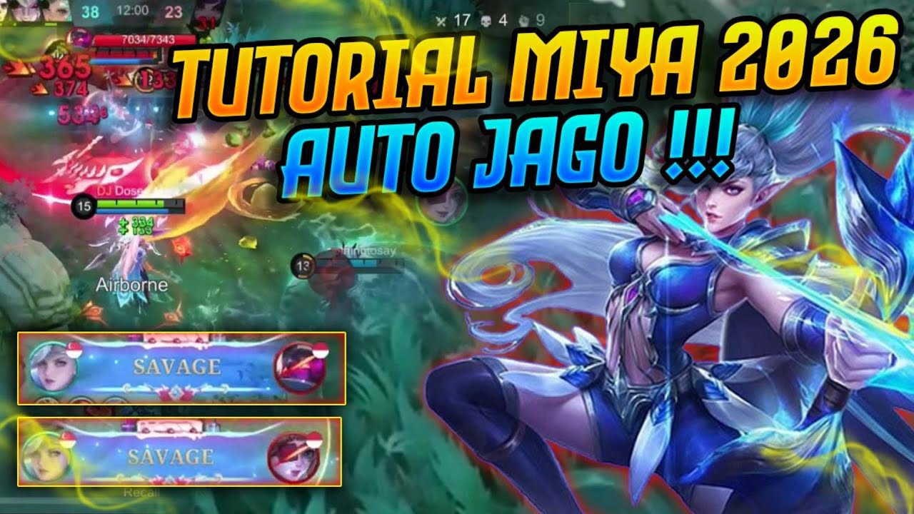 Tutorial Miya! Pasti 100% Berhasil Jago | Cara Main Miya Pemula | Cara Main Miya - mobile legends
