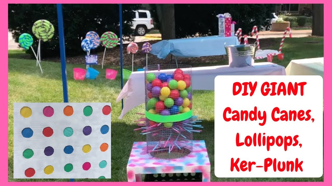 Giant Candy Decorations for Party!  EASY and CHEAP!  Candyland Party