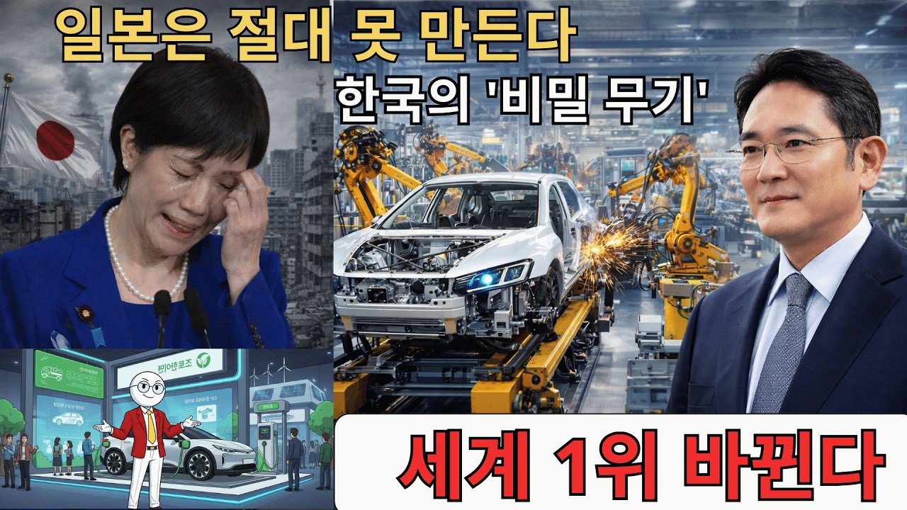 30년 1위 일본의 몰락, 한국은 이미 '이것'까지 장악했다. 전 세계가 한국 전기차 생태계에 줄 서는 충격적인 이유