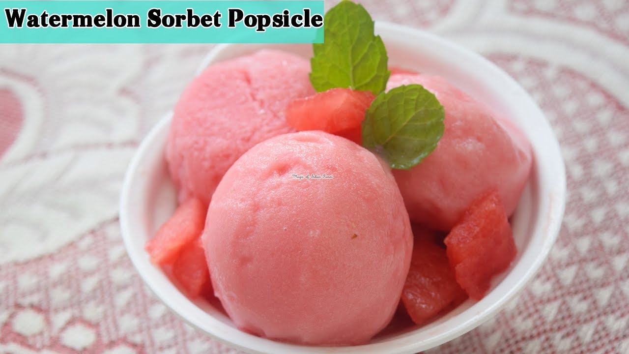 Watermelon Sorbet with 2 Ingredients - No Milk, No Cream - तरबूज की चुस्की  रेसिपी - Priya R - MOIR