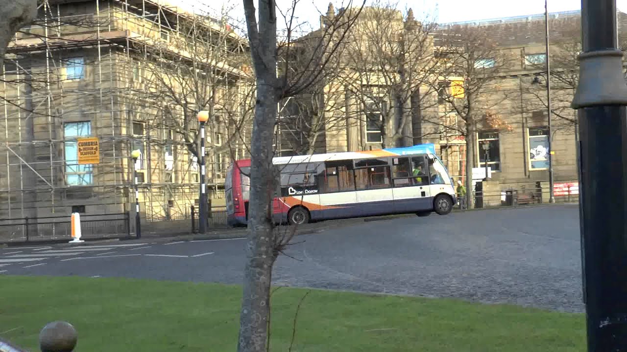 Stagecoach Buses in Barrow Dec 2013 (Panasonic HC X920 Test)
