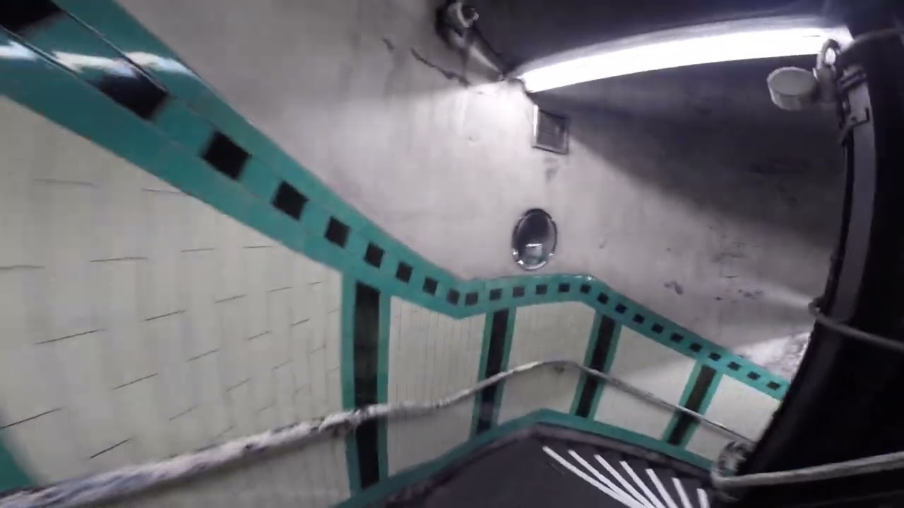 Russell Square - walking down 176 steps staircase-  London Underground