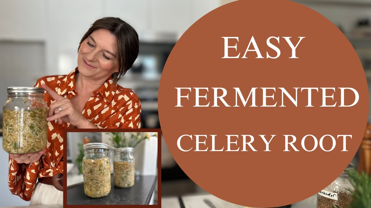 Easy, healthy and delicious fermented celery root in two ways